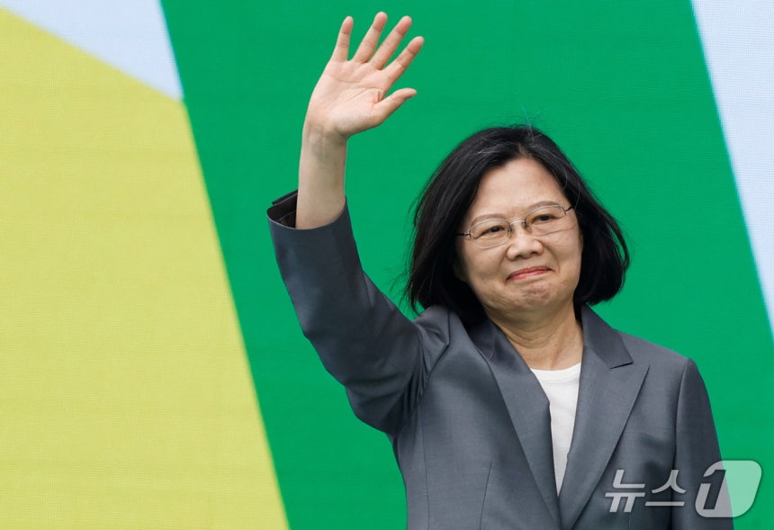 차이잉원 전 대만 총통. 2024.5.20 ⓒ 로이터=뉴스1