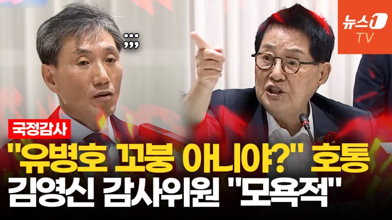 [영상] 박지원 "타이거파 부두목, 사퇴하라"…<b>김영신 감사위원</b> "모욕적...
