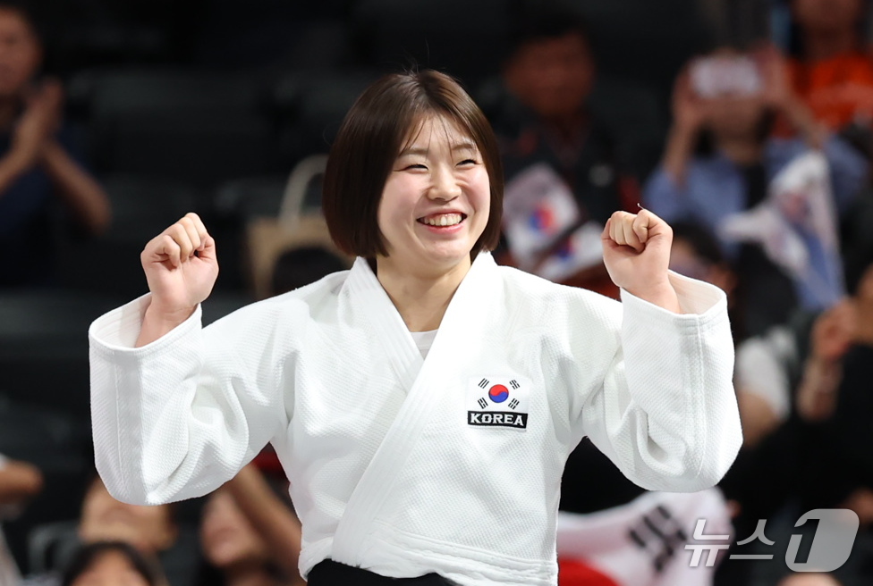 'AG 금메달' 유도 <b>허미미</b>, <b>전국체전</b> 57급 우승…대회 <b>5연패</b>