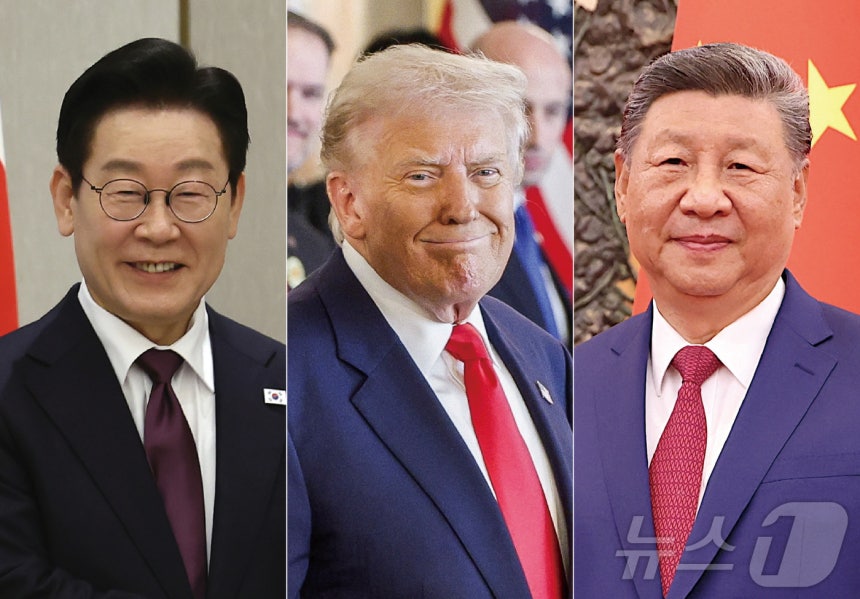 이재명 대통령, 도널드 트럼프 미국 대통령, 시진핑 중국 국가주석. <자료사진> ⓒ 로이터=뉴스1