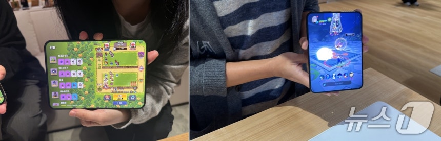 아이폰 듀오에서 운빨존많겜·마비노기 모바일을 구동해 봤다. ⓒ뉴스1 신민경 기자