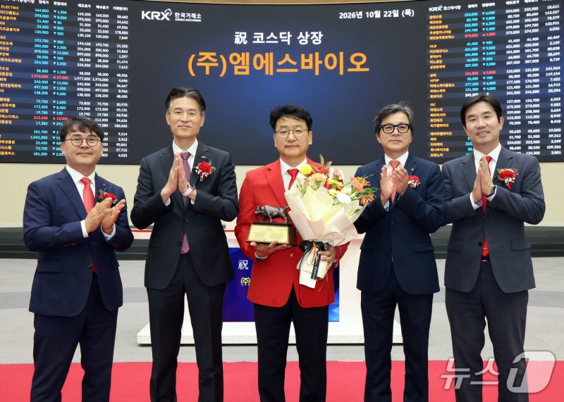 <b>엠에스바이오</b> 코스닥시장 상장기념식