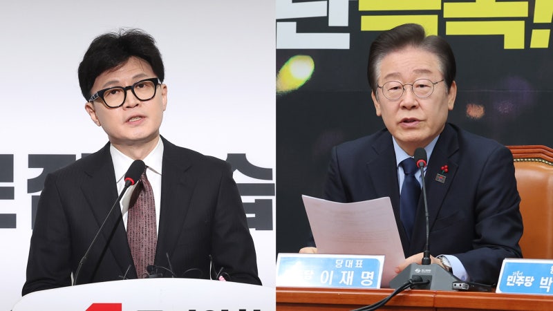 <b>한동훈</b>, 5개월 만에 사퇴…이재명은 연일 "국정 안정"