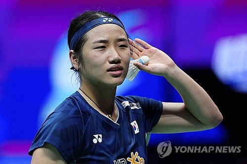 배드민턴 <b>안세영</b>, <b>인도네시아 오픈 8강</b> 진출…김가은에 2-0 승