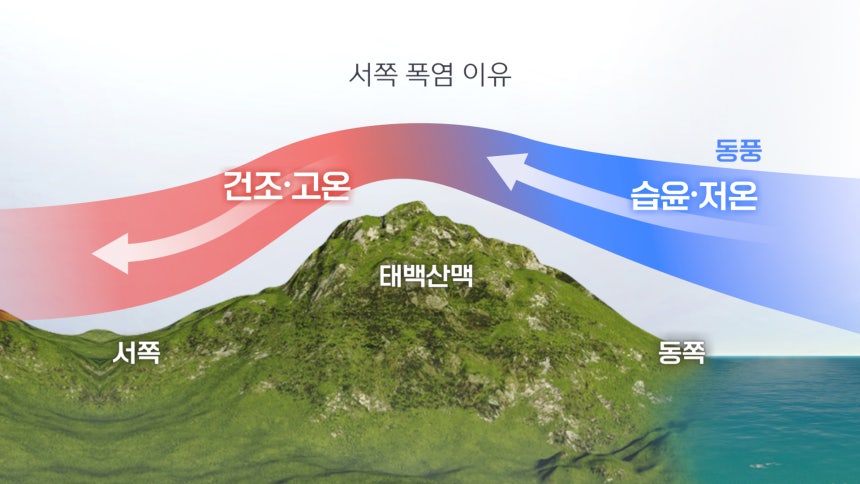 고온건조 동풍 [연합뉴스TV 제작]