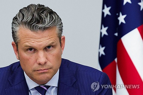 피트 헤그세스 미국 국방장관 [로이터 연합뉴스. 재판매 및 DB 금지]