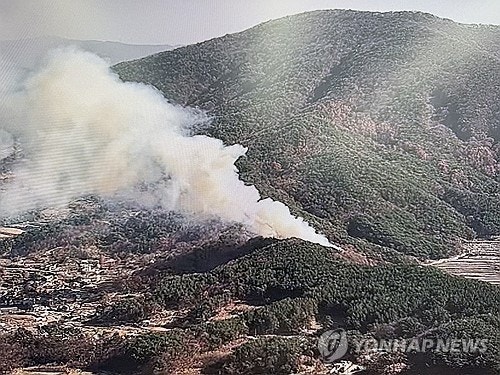 <b>울산 울주군 산불</b> 1시간여 만 <b>진화</b>…임야 1 소실