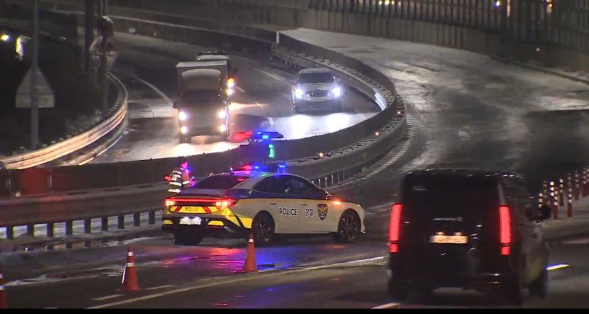 차량 통제 모습 김세완 연합뉴스TV 영상취재기자