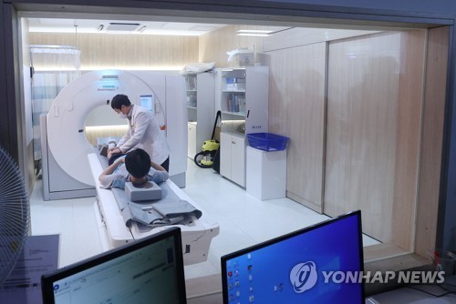 CT촬영 모습 [연합뉴스 자료사진]