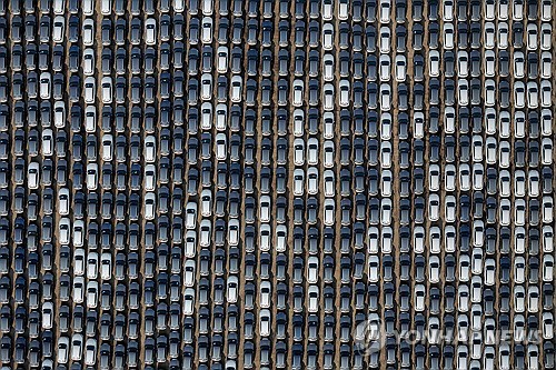 수출 대기 중인 BYD 차량 [AFP=연합뉴스]