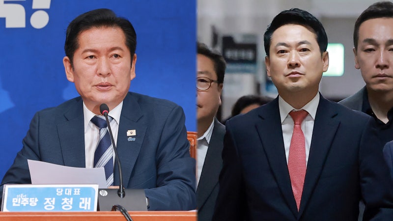 "정청래, 대통령 순방 이후 거취 표명"…국힘, '재선거 소청' 갈등