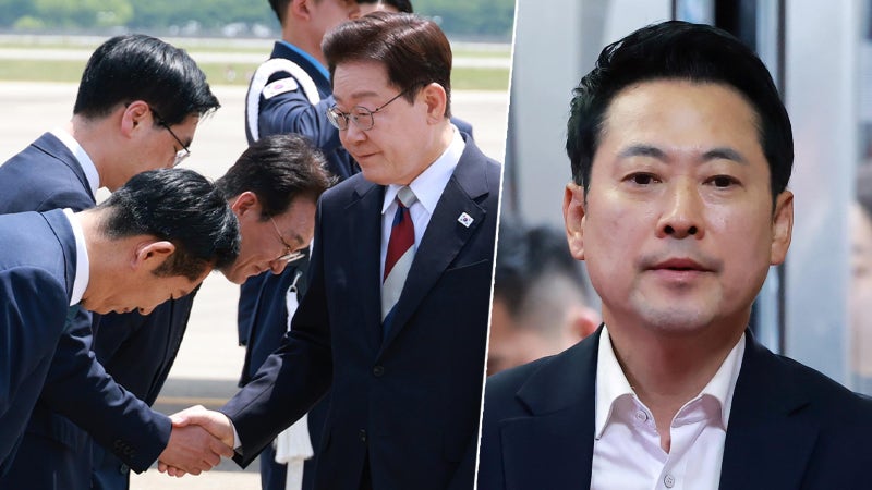 정청래, 이 대통령에 90도 인사…국힘 또 충돌