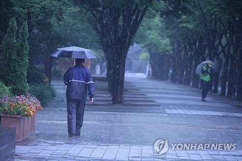 충남 논산시 동성교 지점에 <b>홍수</b>주의보 발령