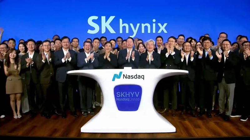 "SK하이닉스, 화려한 미국 데뷔"…외신도 주목