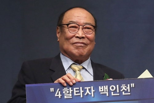 한국프로야구 유일 4할 타자, <b>백인천 전 감독 별세</b>