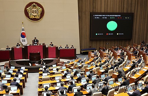 국회 본회의 통과한 친일반민족행위자 재산 국가귀속 특별법 [연합뉴스 자료사진]