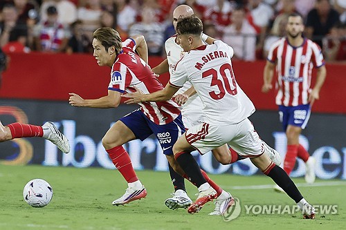 '1호 <b>도움</b>' <b>이강인</b>, 선두 진격 견인…ATM, 세비야 3-1 완파