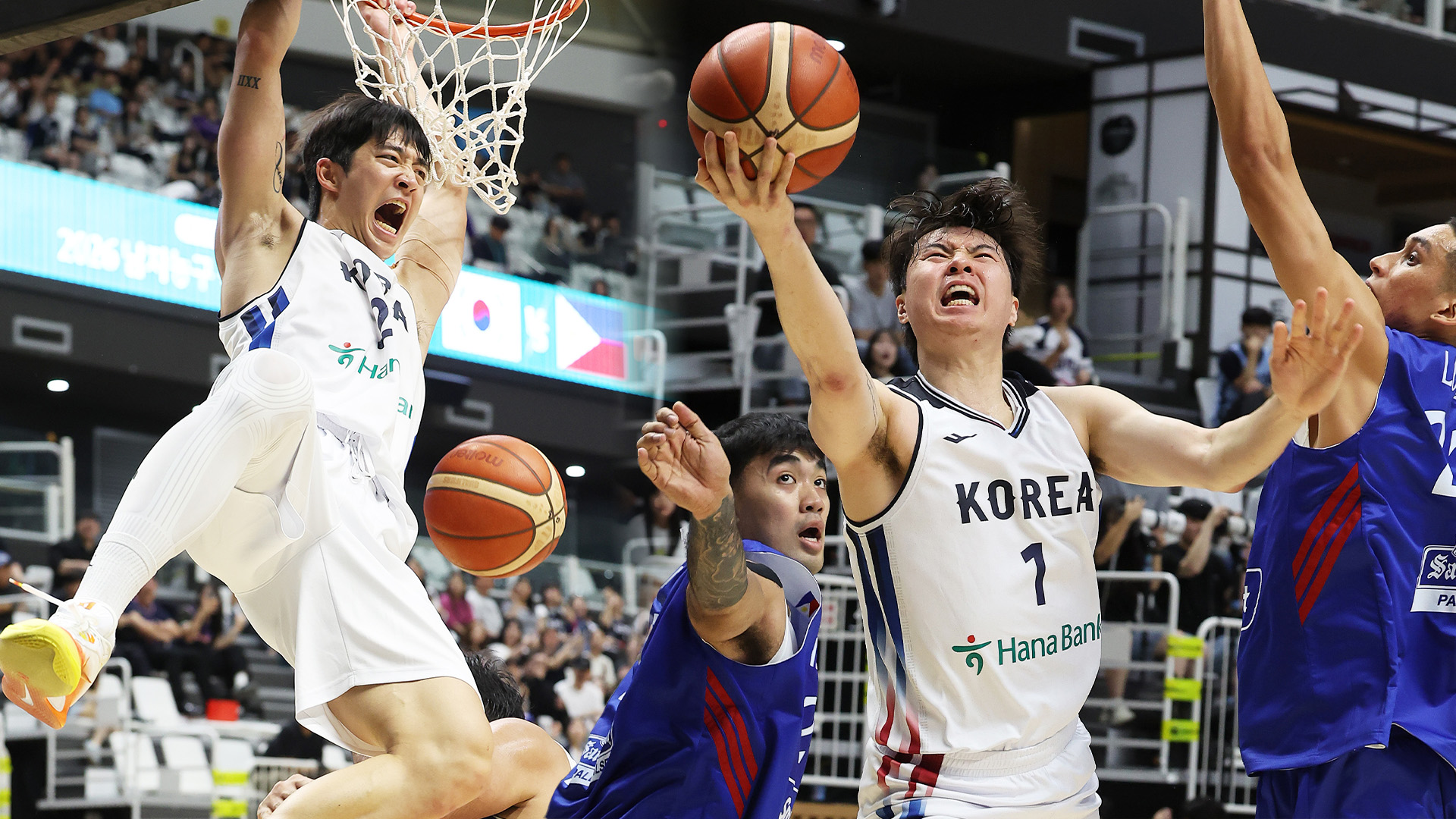 남자농구, 필리핀 2차 평가전도 27점차 대승…AG 활약 기대