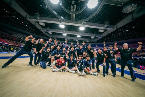 <b>남자배구</b> 한일전 성사…아시아선수권 4강전 격돌