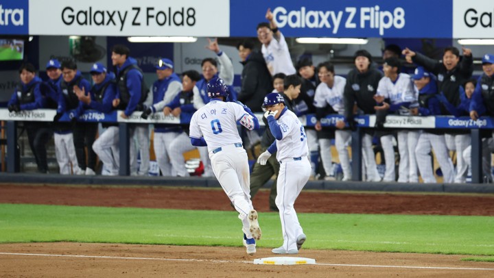 '디아즈·최형우 홈런' <b>삼성</b>, <b>KIA</b>에 8-3 <b>대승</b>…시리즈 1승 1패 동률