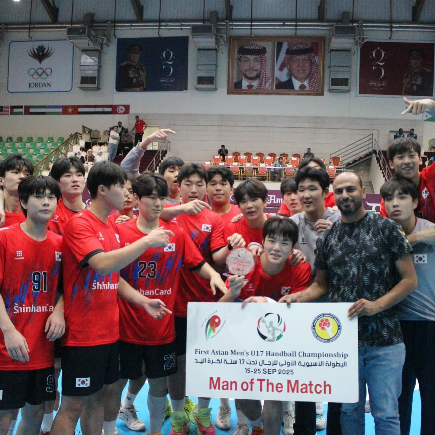 '결선리그 2연승' 한국 U-17 <b>남자 핸드볼</b>, 대만 48-32 완파하며 조 1위