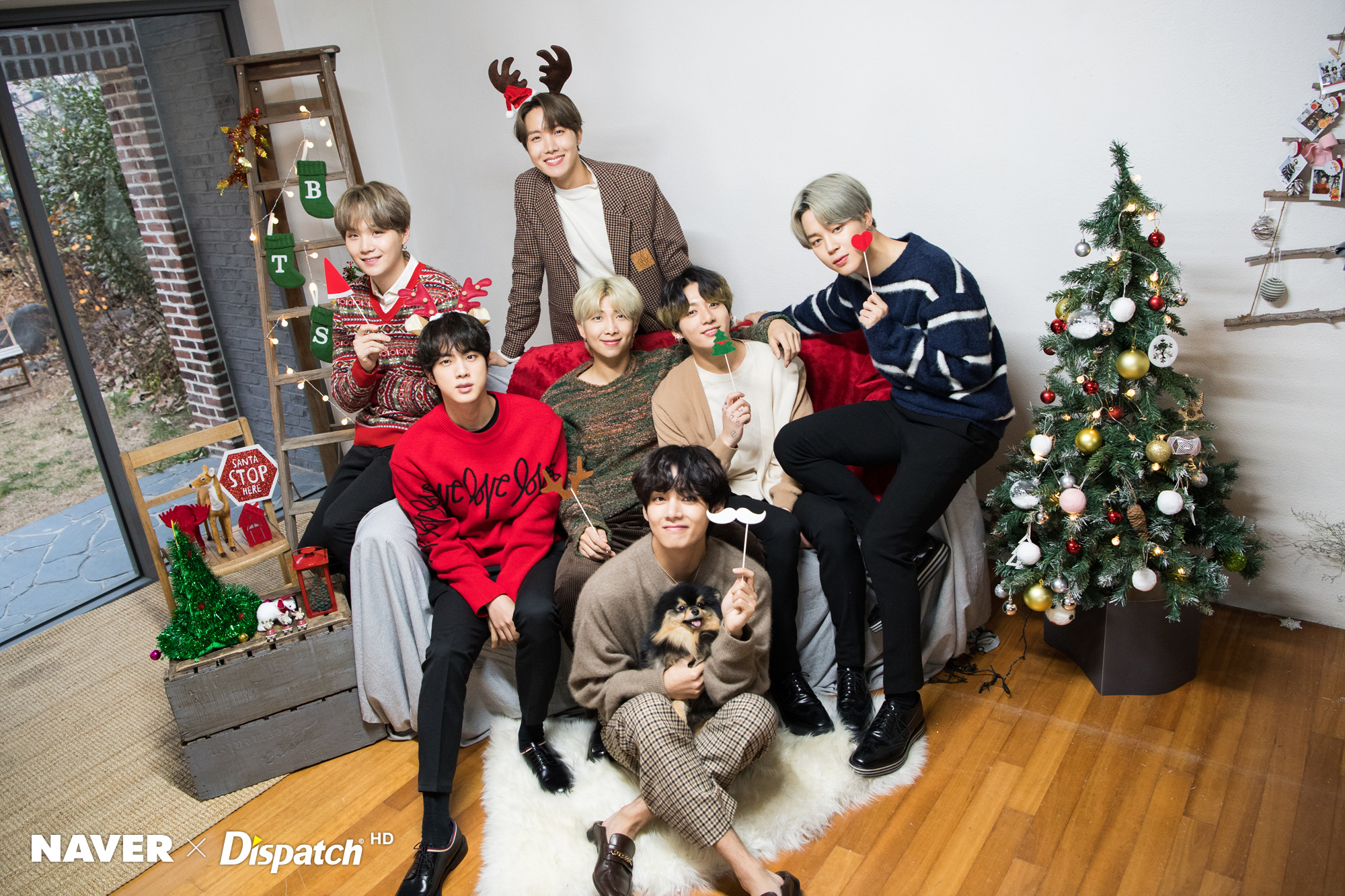 BTS foto bersama Yeontan