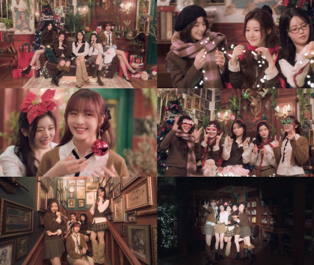 피프티피프티의 크리스마스송 라이브 MV