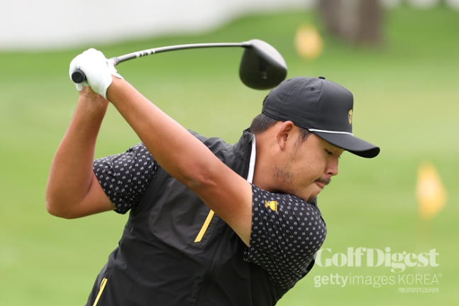 연습 라운드를 하고 있는 김시우.