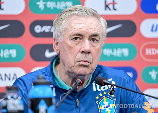 브라질 <b>안첼로티</b> "<b>손흥민</b>, <b>위협적</b>인 선수인 걸 안다…월드컵 목표는 우...