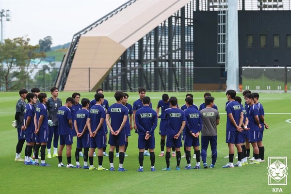 김은중 감독이 이끄는 올림픽 남자축구 대표팀. 대한축구협회 제공