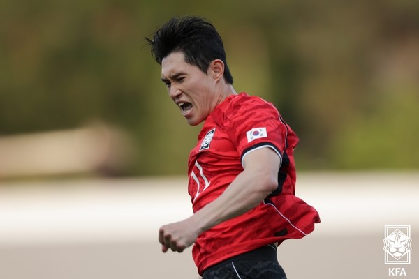 이동경(남자 축구대표팀). 대한축구협회 제공