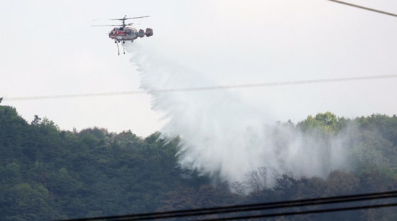 산림청 "재발화한 <b>대구 함지산 산불 진화</b> 완료"