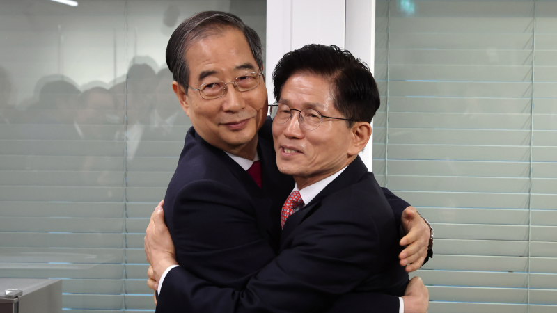 <b>김문수</b>·<b>한덕수</b> 회동…<b>선대위원장</b> 제안에 <b>한덕수</b> "실무적으로 논의해 보...