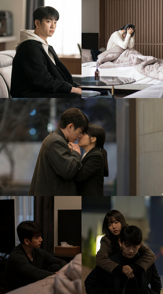 '<b>미지의 서울</b>' <b>박보영</b>·<b>박진영</b>, 입맞춤 1초 전?