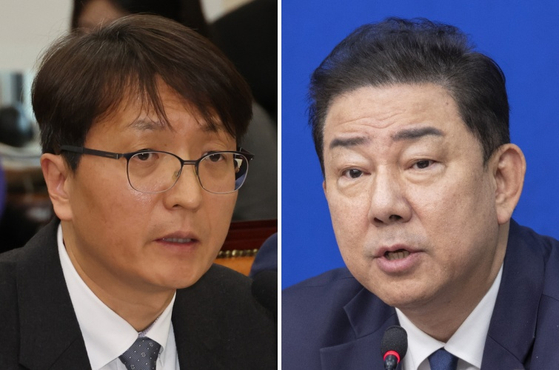 박대준 쿠팡 전 대표(왼쪽),김병기 더불어민주당 원내대표.〈사진=연합뉴스〉