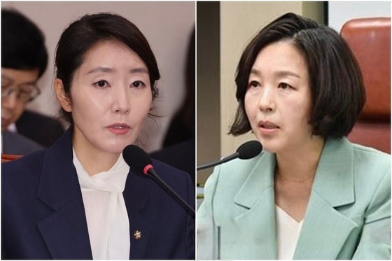 강선우 의원(왼쪽)과 김경 서울시의원.〈사진=연합뉴스〉