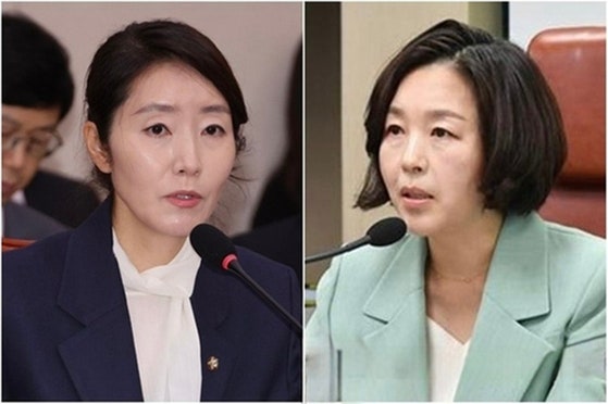 강선우 의원(왼쪽)과 김경 서울시의원.〈사진=연합뉴스〉