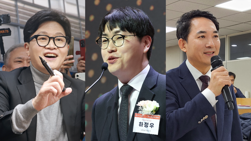 부산 북갑 3자 가상대결…하정우 35.5% 선두, 한동훈·박민식 추격