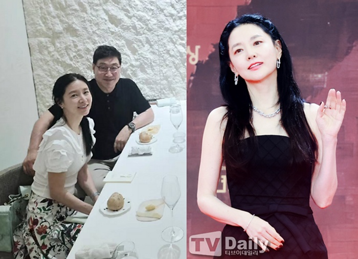 '50대' <b>이영애</b>·'70대' <b>정호영</b>, 세월 비껴간 동안 <b>부부</b> [한컷]