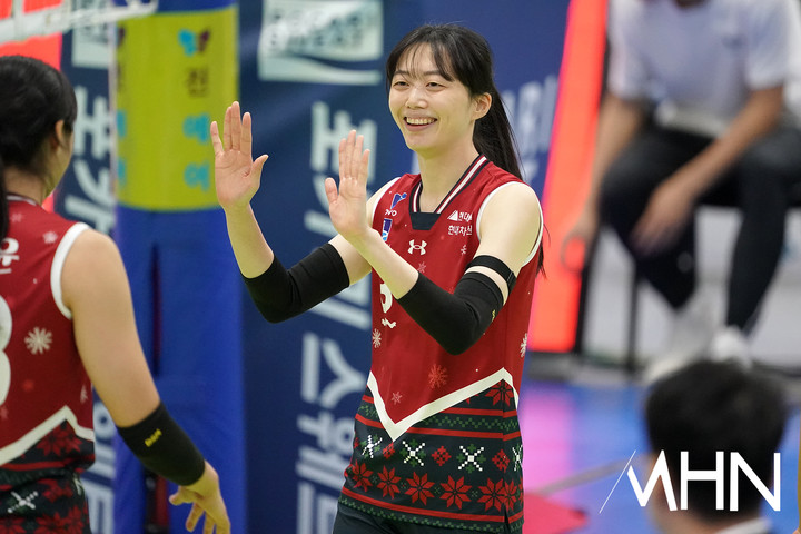 '끈기 좋았네' 흡족한 강성형 감독 "서브로 상대 리시브 잘 흔들고, (김...
