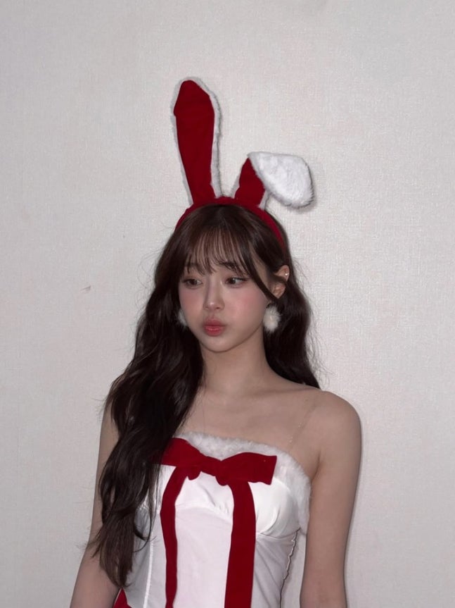 놀라운 토요일 방송을 위해 토끼로 변신한 츄