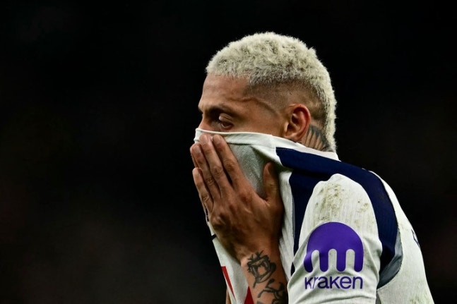 '강등 확률 13.4%' 토트넘의 강등은 현실이 된다…팰리스에 1-3 참패, 리그 5연패+11경기 연속 무승→강등권과 단 1점 차