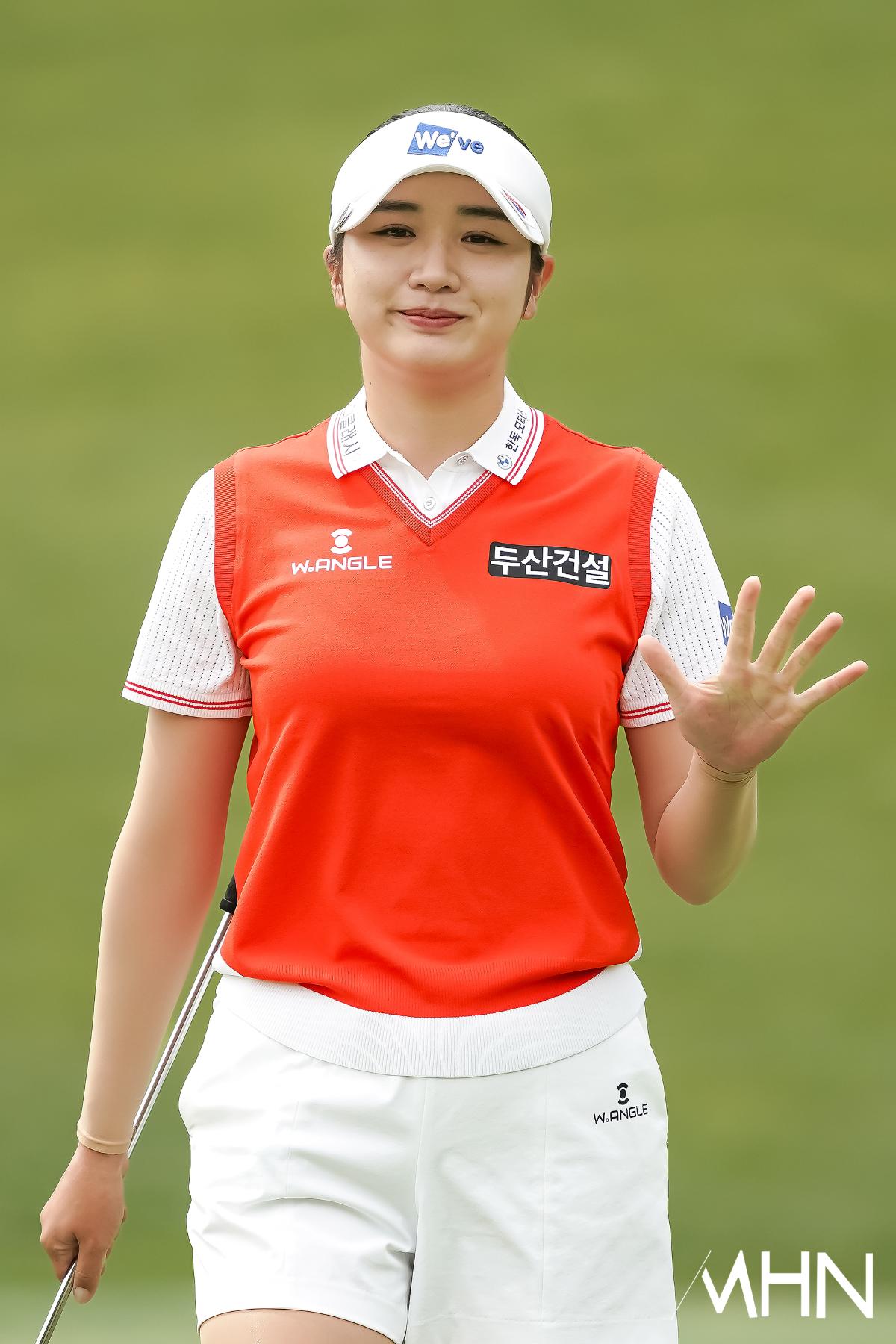 [mhn포토] <b>박혜준</b>, 다음 홀 기대해주세요