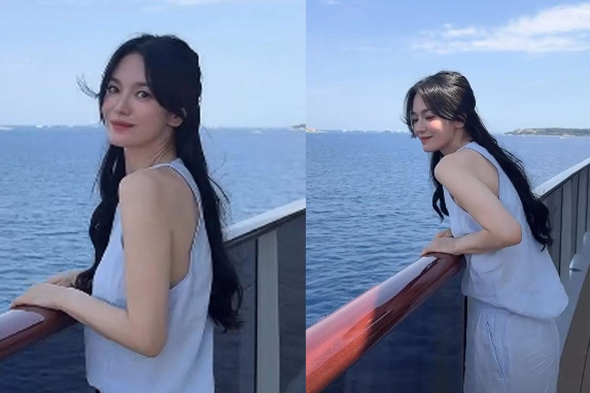 송혜교, 얼굴 소멸 직전→'미모로 압도'…韓 떠나 자유로운 영혼 [MHN:피...