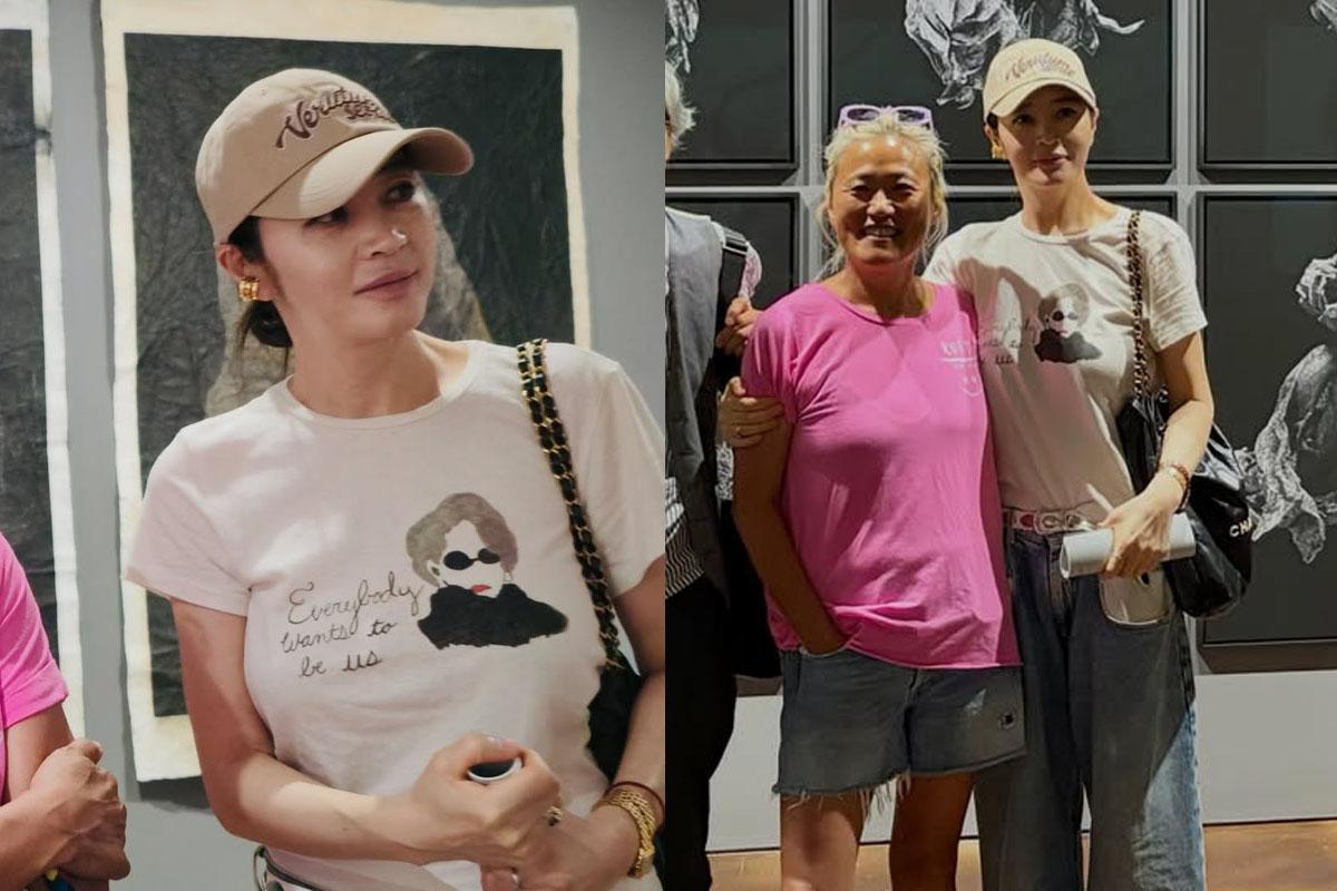 '55세' 김혜수, 대체 얼굴이 얼마나 작은 거야…멀리서 봐도 '연예인 포...