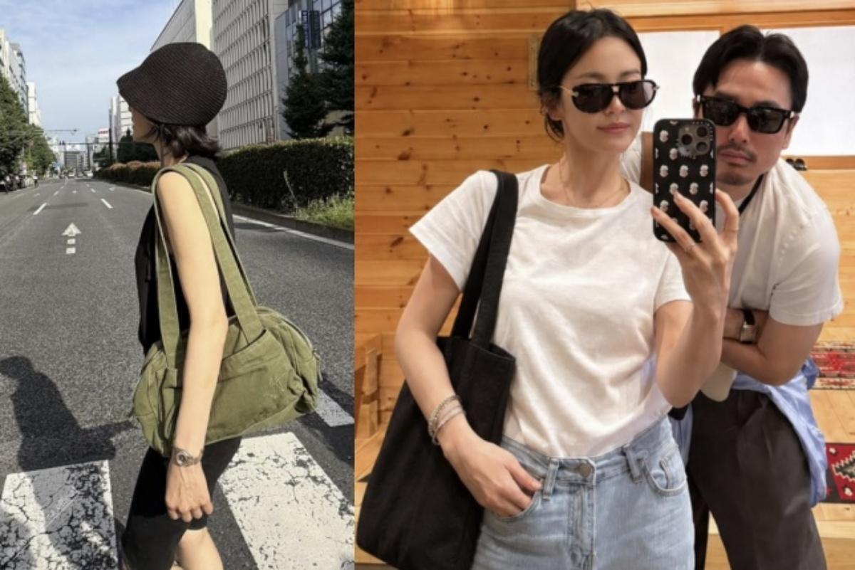 <b>송혜교</b>, 흰 티+청바지 '커플룩'…옆자리 훈남 <b>남사친</b> 정체 [MHN:피드]