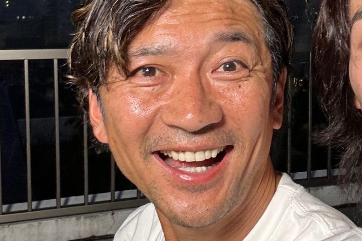 笑顔を見せるTOKIOの国分太一