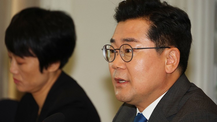 <b>박찬대</b> "해병대원특검법, 한동훈의 제삼자 추천안 수용 가능"