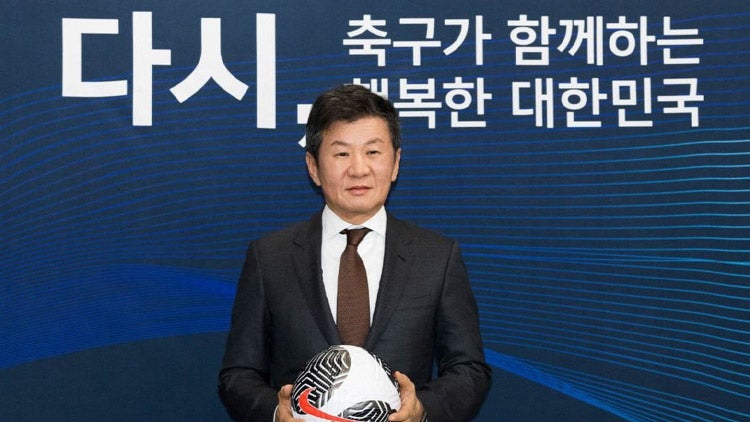 <b>정몽규</b>, <b>축구협회장</b> 후보 등록 완료…"3자 토론 제안 수용"