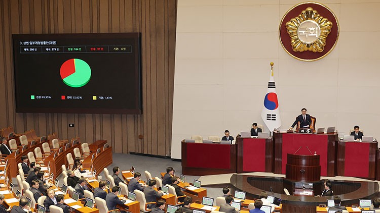 '주주에 대한 이사 충실의무' <b>상법 개정안</b>, 野주도 <b>국회 통과</b>